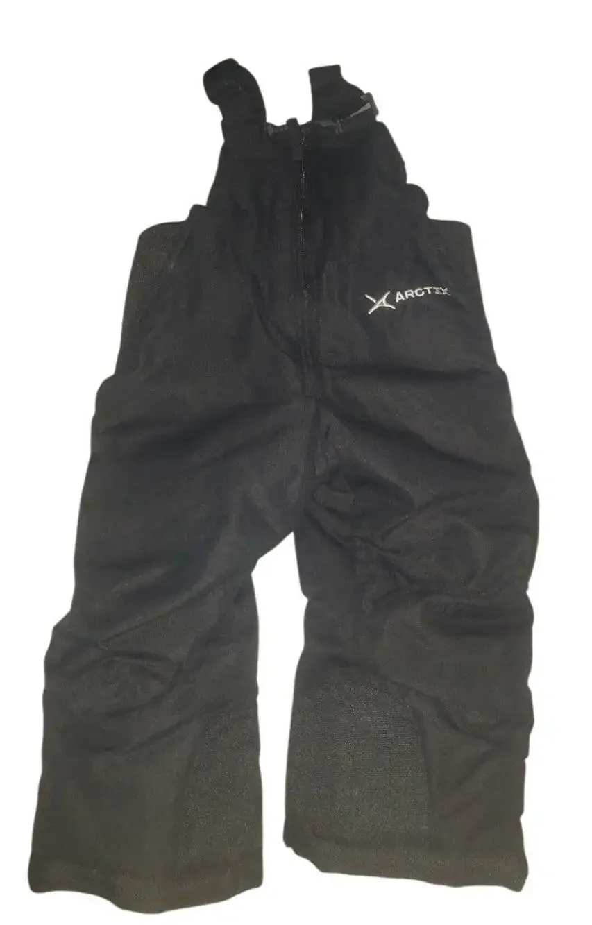 Arctix Snow Bib Overalls Size 12M Black Insulated Ski Pants